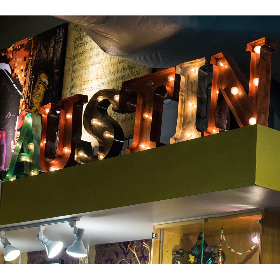 AUSTIN LIGHTED SIGN